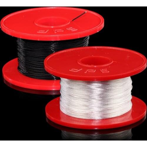D39 5N OCC Silver-Plated Copper 28AWG PTFE Insulation Earphone Cable DIY Bulk Wire