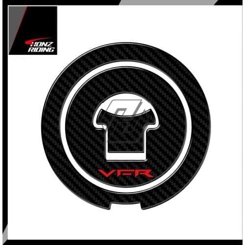 For Honda Interceptor VFR VFR800 1988-2009 3D Carbon-look Motorcycle Fuel Gas Cap Protector Decals