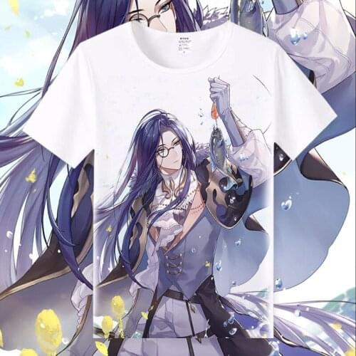 A Traveler In Time And Space Cosplay T Shirt Ayn Alkaid Rorschach Clarence Emerald Print T-Shirt Anime Top Tee tshirt Costume