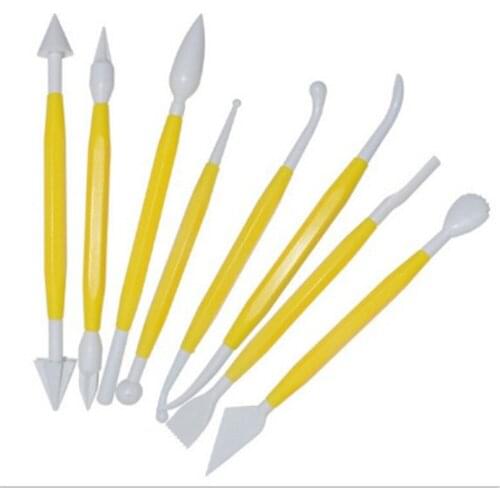 Hot 5pcs/8pcs Polymer Modeling Clay Tools For Shaping Clay Playdough Tools Polyform Sculpey Tools Set Plastic Clay Sculpting Set