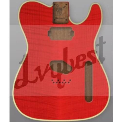 Lvybest electric guitar customized body with single binding.belly cut,cutstomer send us his own parts,we will install here