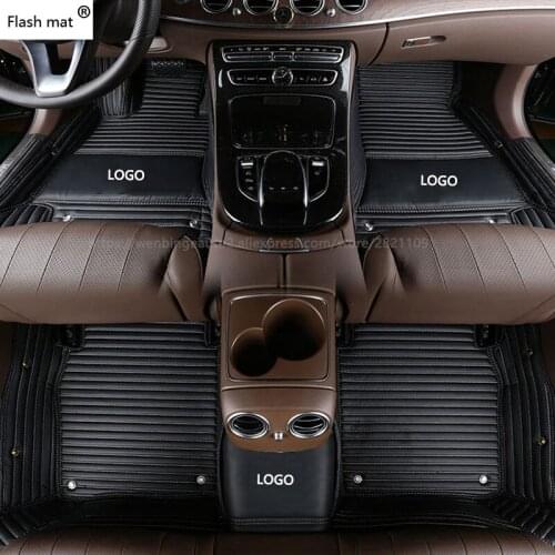 Flash mat Logo car floor mats for Subaru forester Legacy BRZ Outback Tribeca heritage xv impreza Forester car styling foot mat