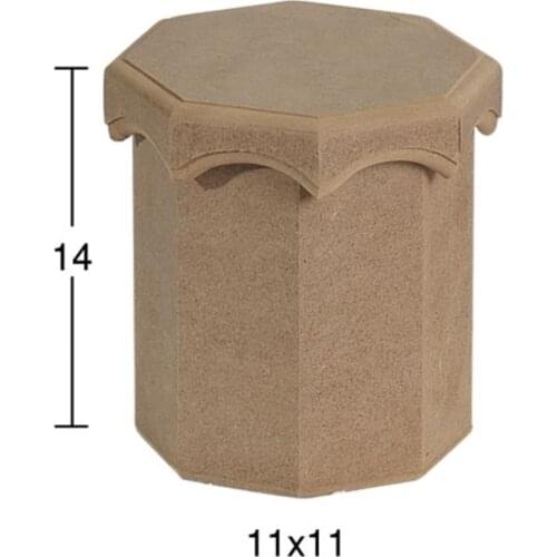 KU267 Small Sectional Storage Container, Can Be Painted Mdf Box