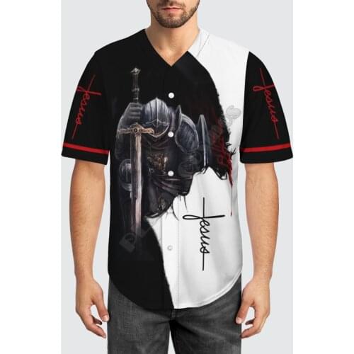 Baseball Jersey Beach Summer Fresh Flowers Jesus 3D All Over Printed Mens Shirt Casual Shirts hip hop tops 03