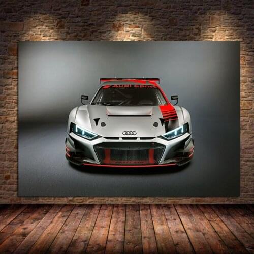 Supercar R8 LMS GT3 Racing Sport Cars Wall Art Pictures Silk Posters and prints Canvas Painting Modern Home Decoration Unframed