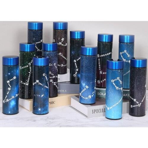 2020 New 12 Constellation Vacuum Cup Smart Touch Display Temperature Business Straight Cup Leak-Proof Cool Gift Cup