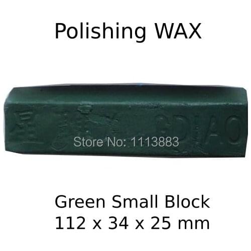 Small Green Block Polishing Wax Honing Buffing Compound Chromium Oxide 112x34x25mm