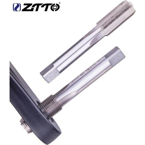 ZTTO 9/16 inch Bicycle crank thread Tapping device universal pedal thread tool crankset threading driver steel sashes 9 16 taps