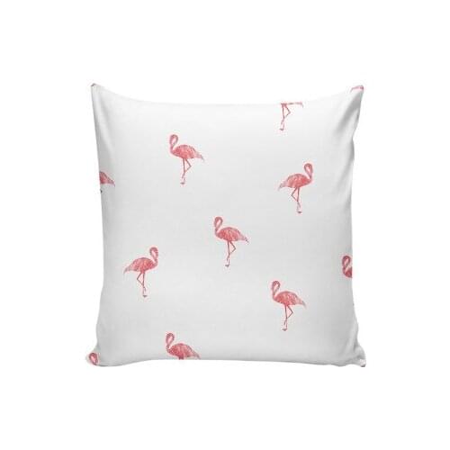 Nordic ins Decoration Geometric Flamingo Cushion Cover Geometric stripe elk leaf Pink girl heart Decor Nordic Pillow Case