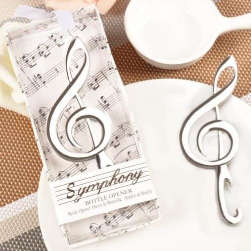 Wedding souvenirs creative design Music note Symphony design beer bottle opener with gift box LX1771