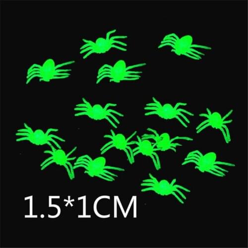 Halloween horror black spider decoration decoration supplies simulation tricky toy web bar party 50pcs haunted house spider