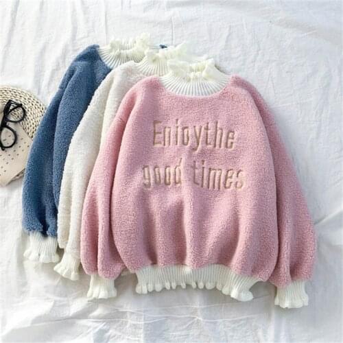 YANQINGHUAN Women's Sweatshirts With Long Sleeves