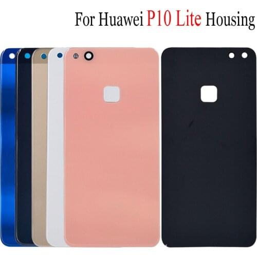 For Huawei P10 Lite Back Glass Battery Cover Rear Door Housing Case For Huawei P10 lite Back Battery Glass Cover Replacement