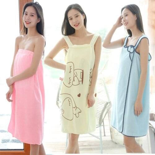 Women Quick Dry Magic Bathing Towel Spa Bathrobes Wash Clothing Sexy Wearable Microfiber Beach Towels Bathrooms Kitchen Towel