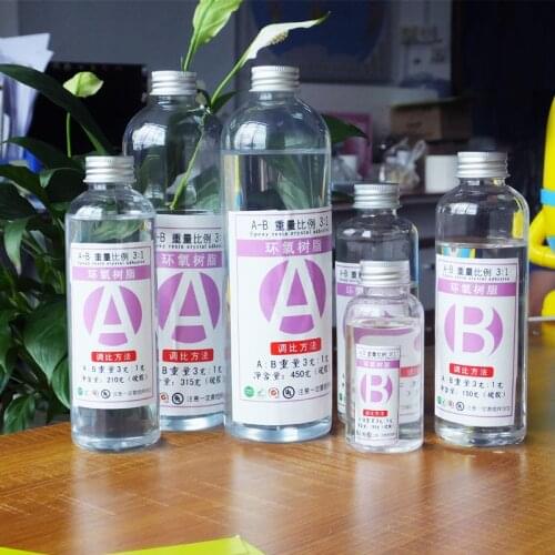 1:3 Hard Resin Epoxy Crystal Epoxy Highly Transparent AB Glue Epoxy Mold Material Diy Bracelet Resin including kit