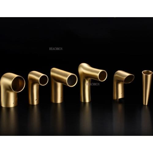 2pcs/lot Brass Chair Handle Protector Elbow Pipe For Sofa Cover Furniture Leg Connector