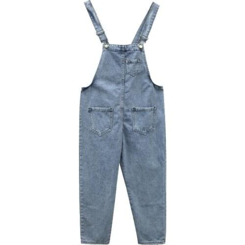 2021 Fashion Spring Summer Jeans Woman Suspenders Korean Bodycon Pants Wide Jumpsuit Women Elegance Clothes Overalls Bodysuit