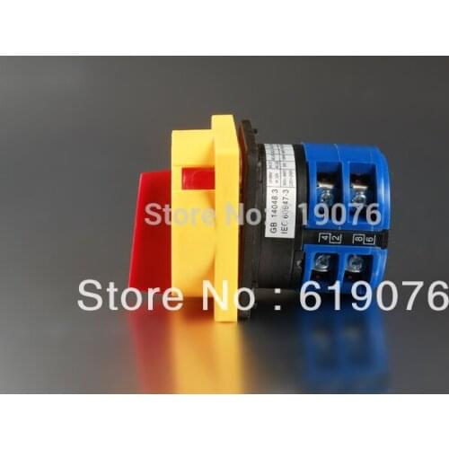 25A 440V 2Postions NO/OFF LW26GS-25/2 Changeover Control Rotary Cam Combination Switch