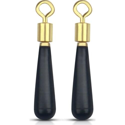 50/100pcs/box Fishing Line Bobber Group Fishing Floats Seat Copper Head Rubber Bobber Fishing Float Rotation Buoy Seat