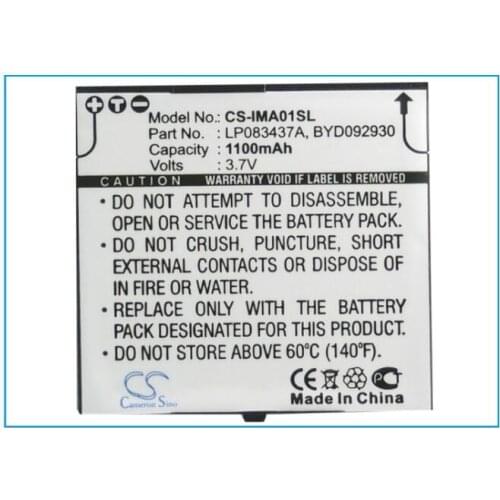 Cameron Sino 1100mAh battery for I-MATE SPL BYD092930 LP083437A Mobile, SmartPhone Battery