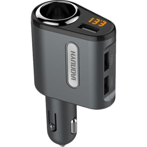 Automotive supplies A301 car charger three USB straight plug cigarette lighter mobile phone charger