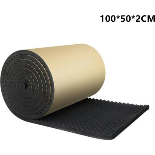 100x50cm Car Sound Deadener Acoustic Foam Noise Insulation Mat Kids Room Wall Studio Sound-Proof Dampening Sticker