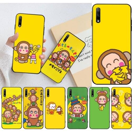 CUTEWANAN Cute cartoon osaru no Monkichi monkey Phone Case Cover Hull For Huawei Nova 6se 7 7pro 7se honor 7A 8A 7C Prime2019