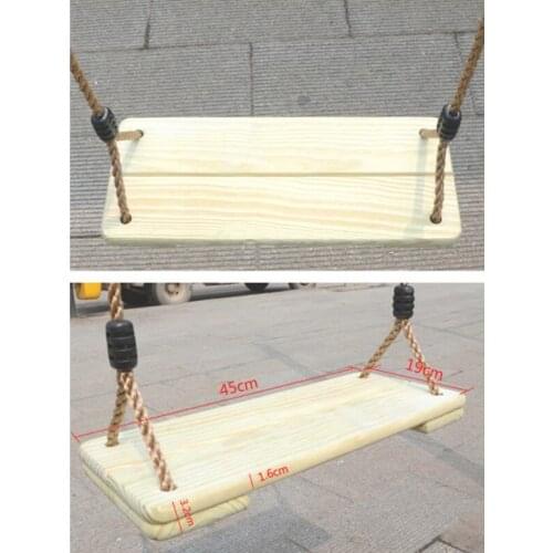 Wooden Heavy Duty Swing Chair for Kids Children Playground Park Indoor Outdoor Gym Fun