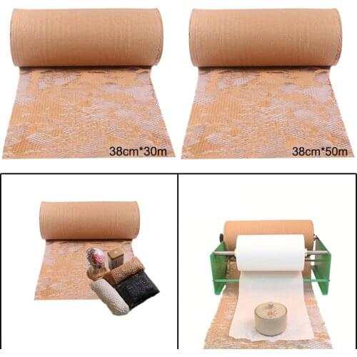 Kraft Paper Roll Gift Packaging Honeycomb Cushioning Wrap Perforated-Packing
