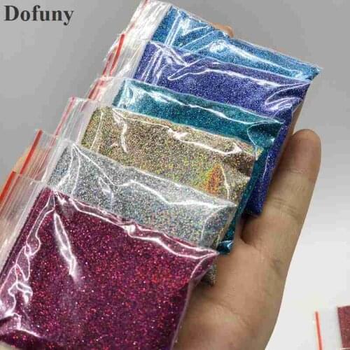 Laser Holographic Rainbow Linear Glitter 0.2MM 008'' Size Nails Glitter Powder 10G/Pack Holographic Dazzling Glitter Powder