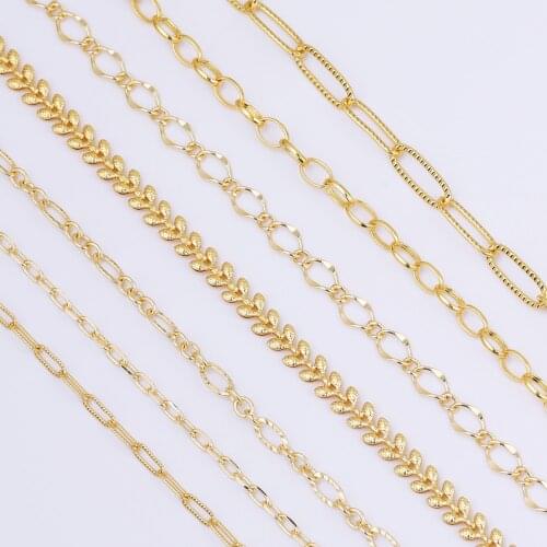 WHSOK 1M/Lot Copper Chain/Jewelry Accessories/DIY Making/Hand Made/Multi Shapes/Necklace Part/Jewelry Findings & Components