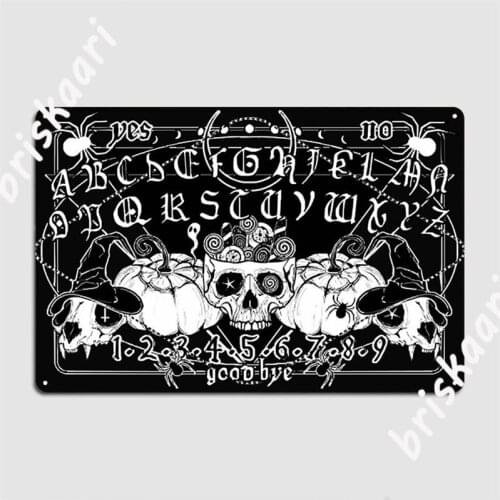 Haloween Ouija Metal Signs Wall pub Club Bar Designing Wall Decor Tin sign Posters