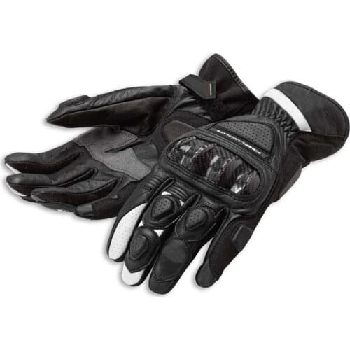 Moto gp For Ducati C2 Motorcycle Racing Leather Gloves Motocross Carbon Fiber Leather Gloves Motorcyclist Riding Gloves