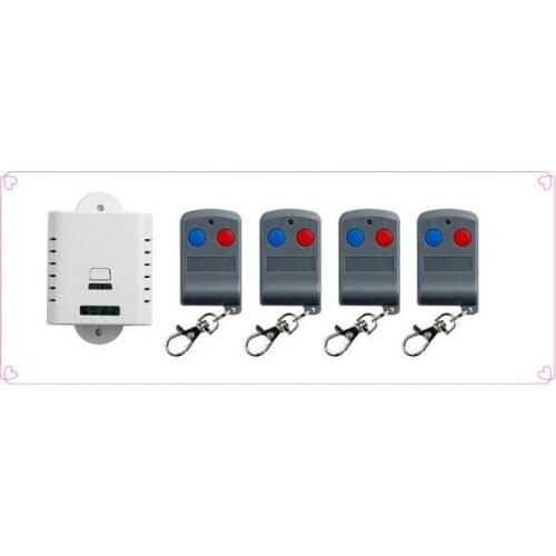 Latest AC 85V 110V 120V 220V 250V 1CH RF Remote Control Switch System 4X Transmitter + 1 X Receiver 1ch relay smart home z-wave