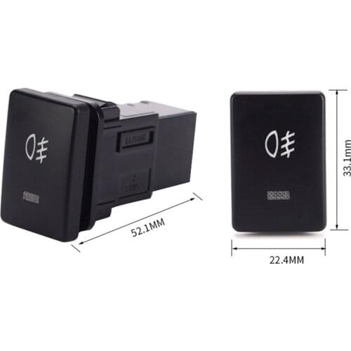 New Universal DC12V 4 Wire Foglight Switch Fog Light Button for Toyota