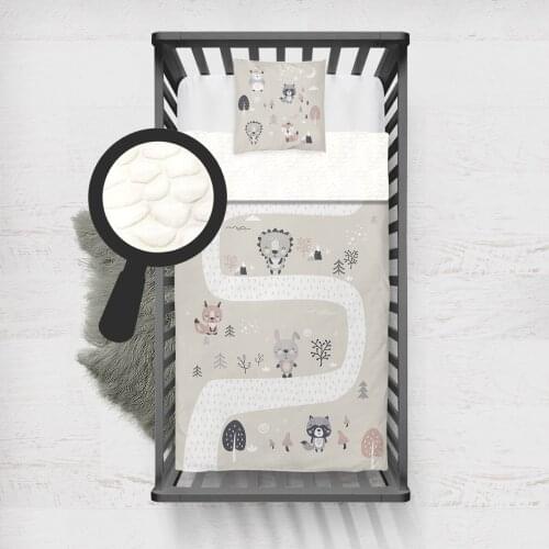 Kids Minky Blanket Super Soft and Warm Baby Blankets Children for Couch and Bed Beige Animals Road Model 1398