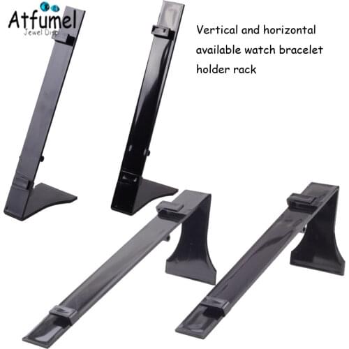Wholesale L Shape Acrylic Watch Jewelry Display Holder Wristwatch Chain Bracelet Jewelry Organizer Display Stand Showcase 10Pcs
