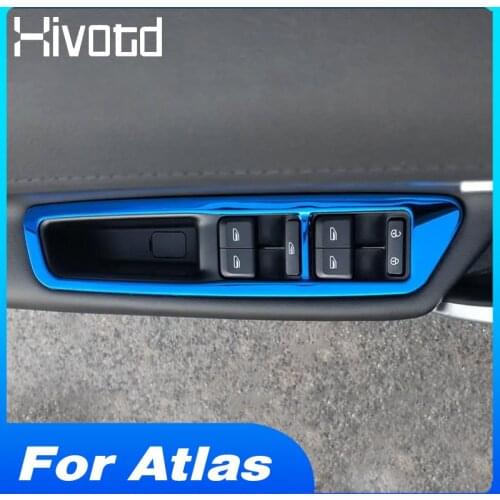 Hivotd For Geely Atlas Emgrand NL-3 Proton Car Window Lifting Buttons Switch cover Interior Accessories 2016 2017 2018 2019