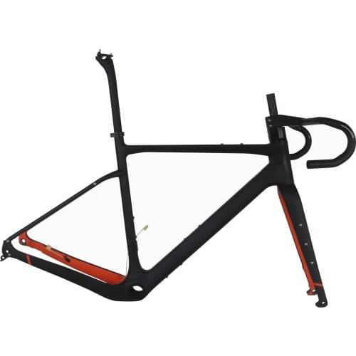 Fully Hidden Cable Carbon Fiber T1000 BB386 Gravel Frame GR044 Accept Customization Front And Rear 140mm