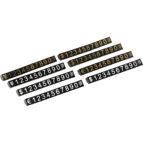 Xl 1.5 x 1cm Number Price Display Jewelry Counter Base Cube Stand Tag Label