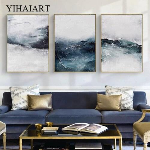 Nordic Marble Texture Wall Art Canvas Painting Modern 3D Artwork For Living Room Print Painting Decoration