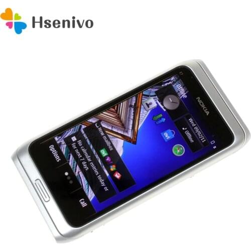 E7 Original Unlocked Nokia E7 Mobile Phone 4.0'inch Camera 8.0MP GPS WIFI 16GB Storange Nokia Smart Phone Free shipping