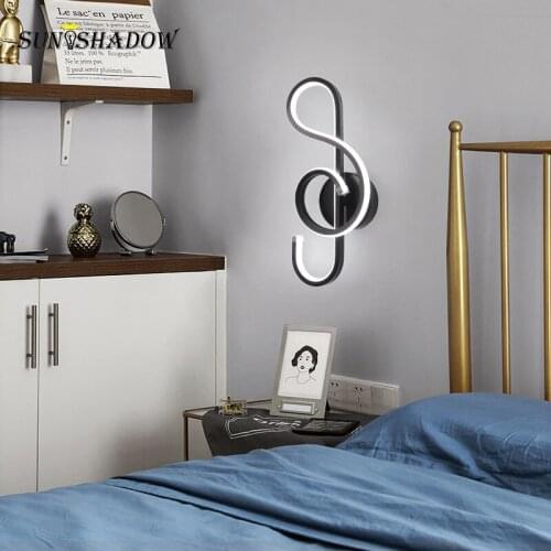 Modern Led Wall Lamp Black Wall Light Sconce Light for Bedroom Bedside Living room Dining room Kitchen Wall Led Lamp Luminaires
