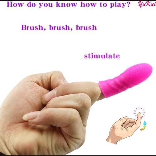 Finger Vibrator Gspot Clitori Stimulate Orgasm Massage Female Masturbator Erotic Finger Sleeve Sex Toys For Women Intimate Goods