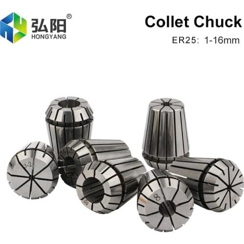 1pcs ER25 Chuck Chuck Tool Precision Collet Chuck 1-16mm CNC Milling Machine Chuck For Milling Lathe Tools And Spindle Motor