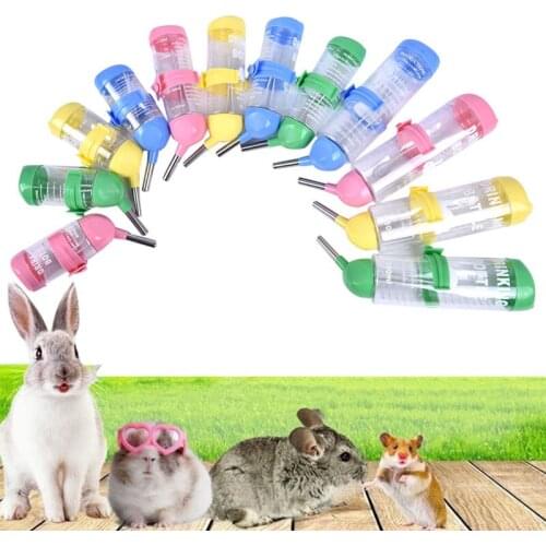 1PCS Hamster Drinker Plastic Hanging Rabbit Water Bottle Dispenser Feeder