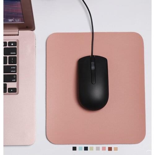 1PC Universal Colorful Leather Anti-slip Mouse Pad Comfortable Gaming Mice Mat Desk Cushion Computer Accessories 230 X 200 x 2mm