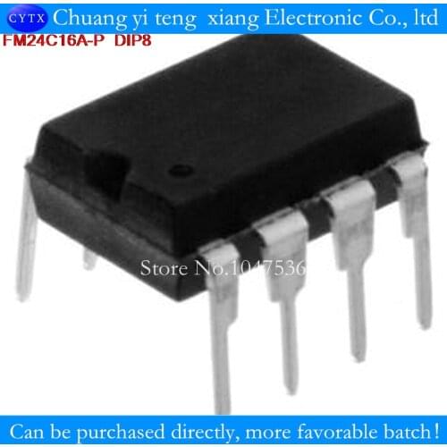 10pcs/lot FM24C16 FM24C16-P FM24C16A-P DIP8 favorable 100%good
