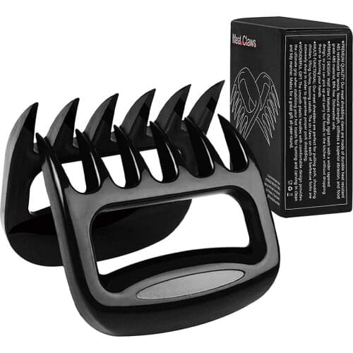 2PC Meat Claws Meat Shredder Claws Strongest BBQ Meat Forks Food Grade Manual Pull Meat Shred Pork Clamp Roasting Fork BBQ Tools