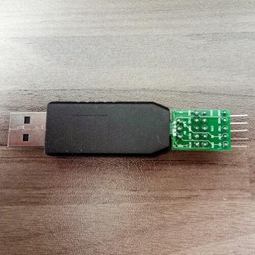 2 Pcs USB to TTL with Shell 5v 3.3V Upgrade Flash Machine with Indicator 9 Pin Output STC Download